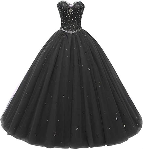 Buy Likedpage Women S Sweetheart Ball Gown Tulle Quinceanera Dresses Prom Dress Online At