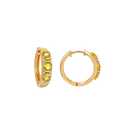 yellow sapphire hoop earrings at 1stdibs