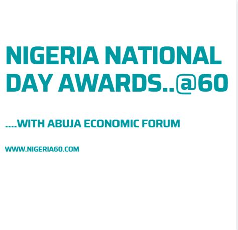 Nigeria National Day Awards Crime Nigeria