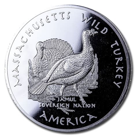 Buy 2020 1 Oz Silver State Dollars Massachusetts Wild Turkey Apmex