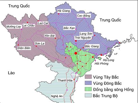 Bản đồ Các Tỉnh Tây Bắc Bộ Việt Nam Năm 2022