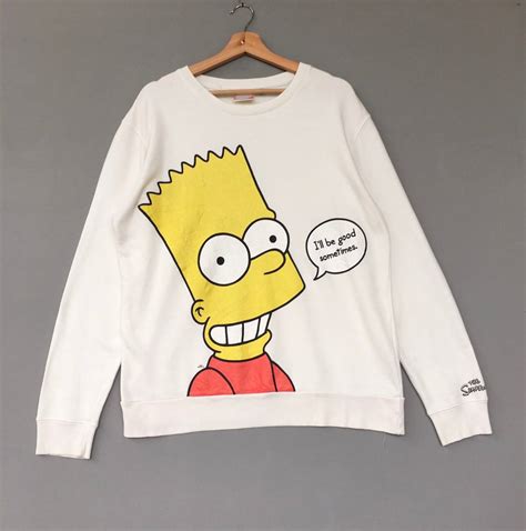 The Simpsons Simpson Sweatshirt Pullover Jumper Sweatshirt Grailed