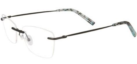 naturally rimless eyeglasses frame 553073375 rimless metal temple size 54 17 145 ebay