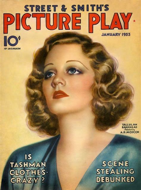 Tallulah Bankhead On The Cover Of Picture Play 1933 Matthews Island