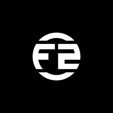 Fz Logo Monogram Isolated On Circle Element Design Template 3739755