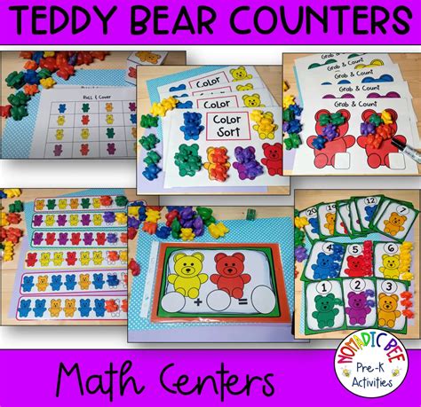 Teddy Bear Counters Math Centers Nbprekactivities