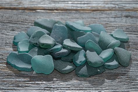 Turquoise Sea Glass Bulk 34pcs Large To Medium Real Teal Etsy