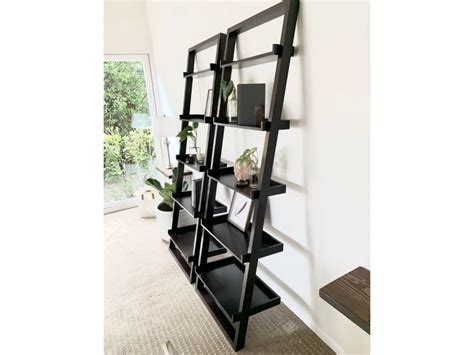 Crate And Barrel Leaning Bookshelves Shelf Design Shelf Inspiration