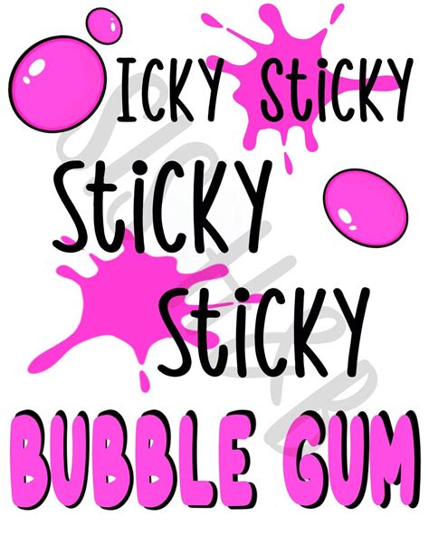 Ms Rachel Icky Sticky Bubblegum Png Etsy Canada