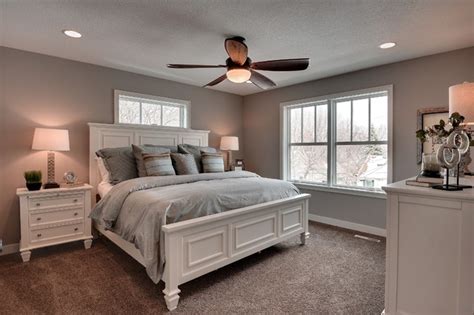 View interior and exterior paint colors and color palettes. Sherwin Williams Requisite Gray Walls in the Bedroom ...