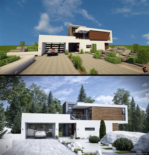 Lakeside modern house is 4th in our list of cool house designs in minecraft. Copied Modern House | Minecraft : Minecraft