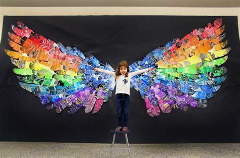 Feather Wings Mural Artofit