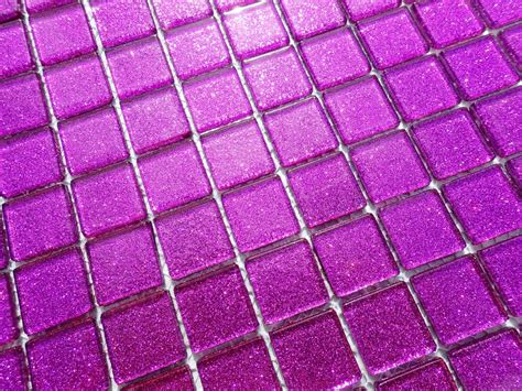 Purple Glitter Tiles 1 Inch Mosaic Tiles 25 Metallic Glass Etsy