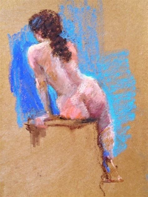 Connie Chadwell S Hackberry Street Studio Nude On Blues Original Oil