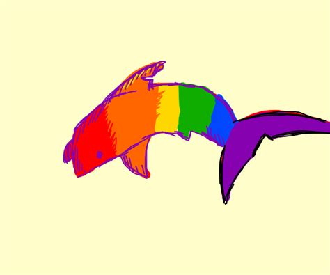 Rainbow Shark Drawception