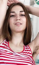 Halmia Is Slender And Hairy She Shows Off Her Hairy Pits Early And Her