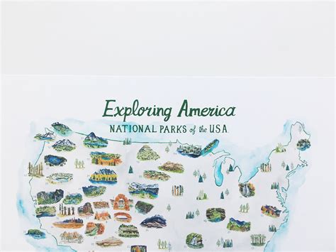 National Parks Map With Checklist With Updated 63 Parks Etsy Canada
