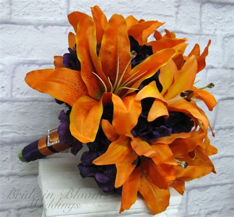 Tiger Lily Bouquet Wedding Bouquet Autumn Wedding Bouquet