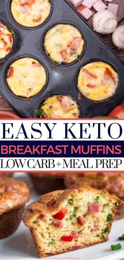 Easy Egg Keto Breakfast Muffins Low Carb Breakfast On The Go Recipe