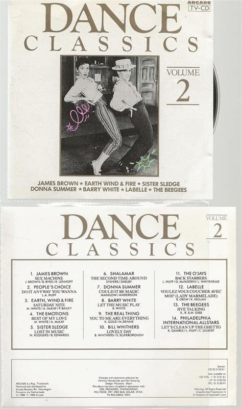 Original Dance Classics Volume 2 Arcade James Brown Cd Album Muziek