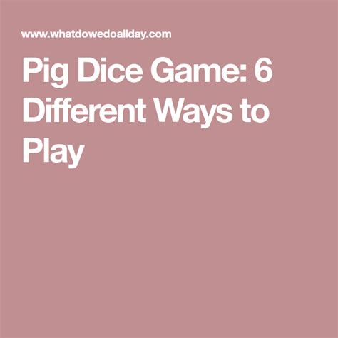 Return dice if count < 3 # no three set. Fight the Greed & Learn to Take Turns: Pig Dice Game | Pig ...