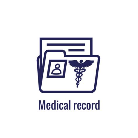 Electronic Medical Record Icon Illustrations Royalty Free Vector