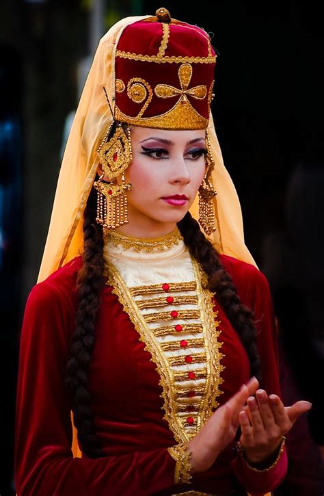 Circassian Girl Adyghe People Bridal Lehenga Saree Wedding Wedding
