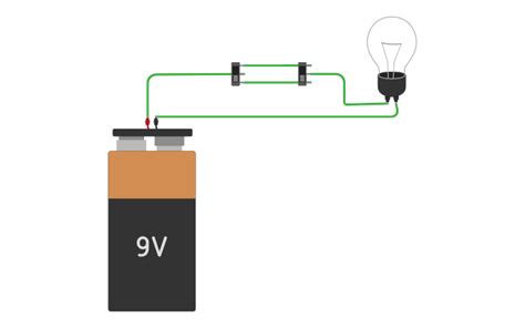 Circuit Design Bulb Light Tinkercad