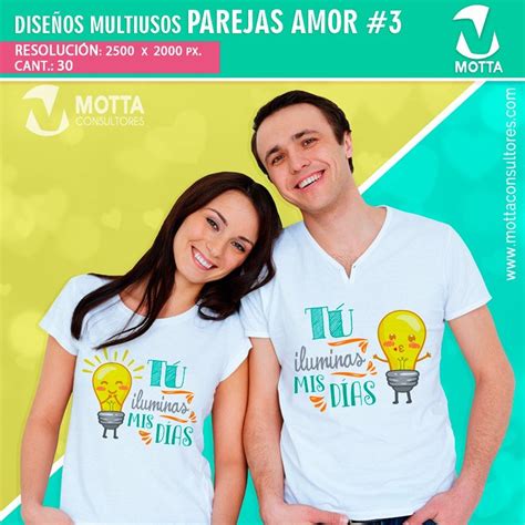 DISEÑOS PARA ESTAMPADO MULTIUSO PAREJAS AMOR Love couple T shirts for women Tshirt designs
