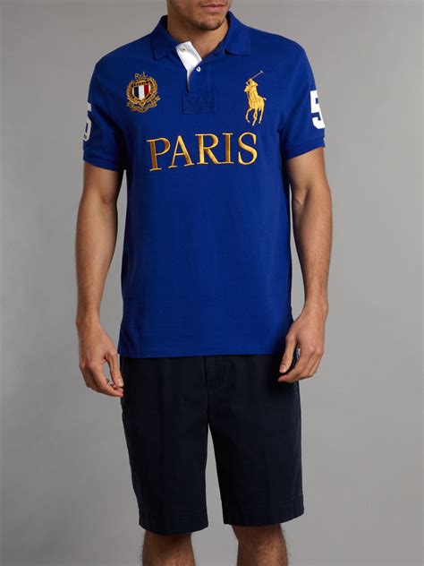 Polo ralph lauren prepster multi stripe seersucker sport shirt. Polo Ralph Lauren Paris Polo Shirt in Blue for Men - Lyst