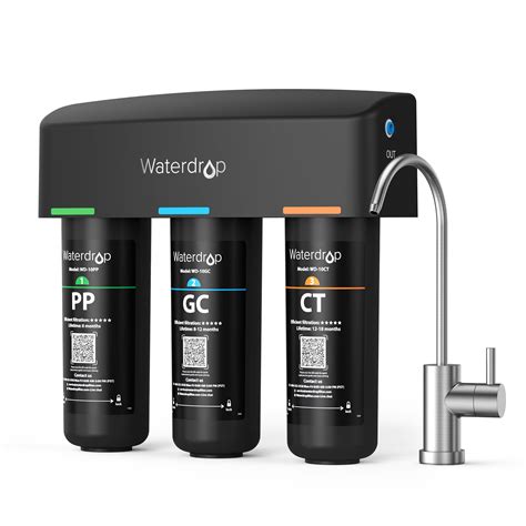 Waterdrop Tsb 3 Stage High Capacity Under Sink Water Filter With