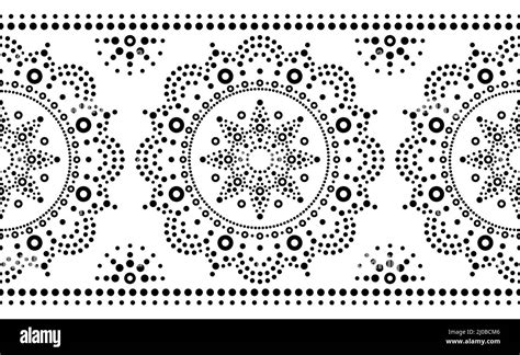 Aboriginal Dot Art Vector Seamless Pattern Traditional Indigenous