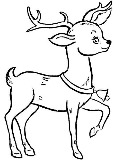 10 desenhos de rena de Natal para colorir Dicas Práticas