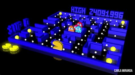 pacman 3d animation youtube