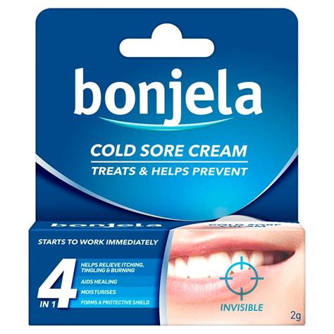 Bonjela Cold Sore Invisible Cream 2g Chemist 4 U