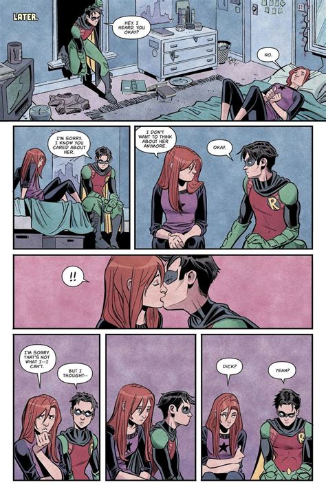 Robin And Batgirl Kiss
