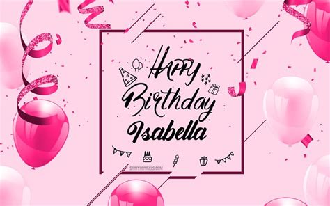 Herunterladen 4k Alles Gute Zum Geburtstag Isabella Blauer