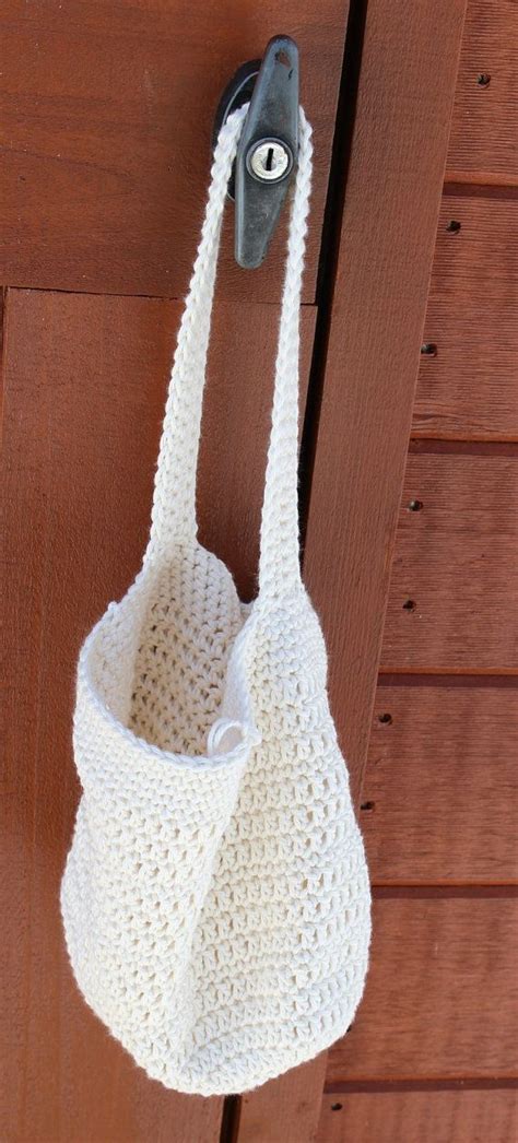 Small Off White Crochet Bag Crochet Cotton Bag Small Open Etsy