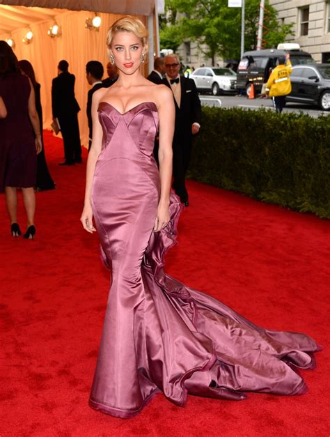 Amber Heards Mermaid Style Zac Posen Gown Wowed At The 2012 Met Gala