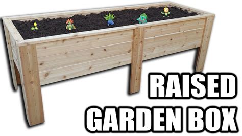 Homemade Elevated Garden Box How To Make A SImple Garden Planter Box Raised Bed Garden