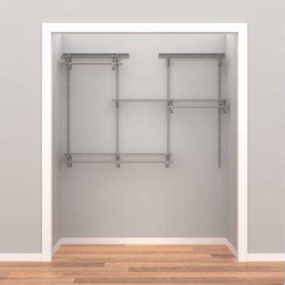 ClosetMaid ShelfTrack W W Closet System Starter Kit Wayfair