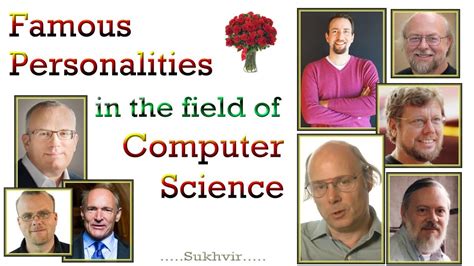 Famous Personalities In The Field Of Computer Science Youtube