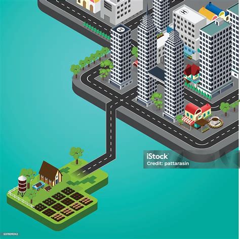 Vector Illustration Of Isometric Cityscape Stock Illustration Download Image Now Apartment