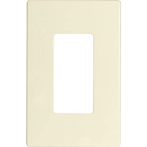 Maybe you would like to learn more about one of these? Eaton 1-Gang Screwless Decorator Polycarbonate Wall Plate - Light Almond-PJS26LA - The Home Depot