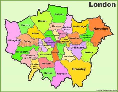 Map Of North London Boroughs Cher Melany