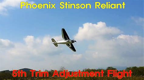 07phoenix Stinson Reliant 5th Trim Adjustment Flight Youtube