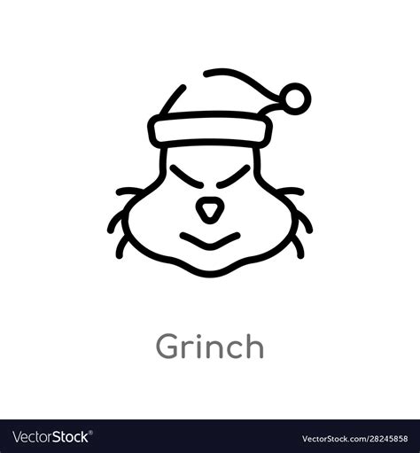 Grinch Black And White