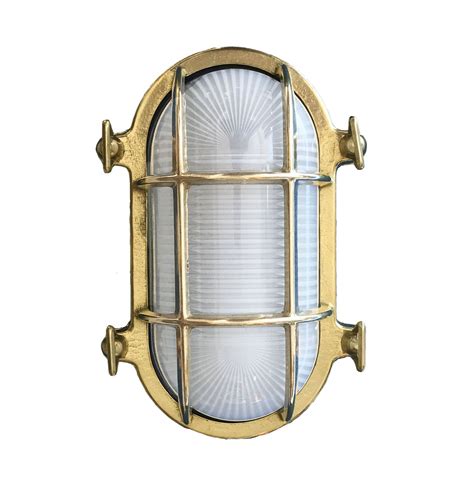 Small Oval Cage Bulkhead Sconce Shiplights Sconces Bulkhead Light