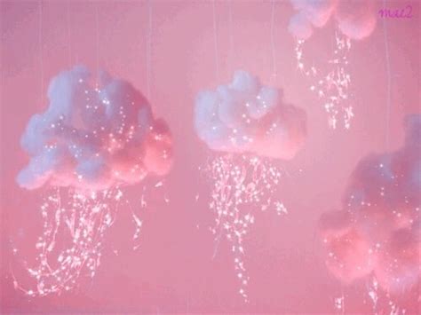 If you find your image and want me to source it lemme know. clouds, pink, rain, sparkles, tumblr - image #4340082 by ...
