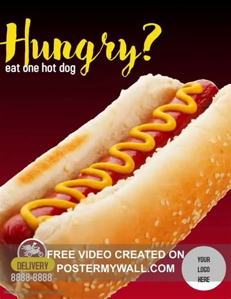 Copy Of Flyer Hot Dog Postermywall